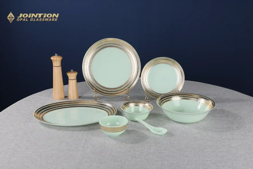 opal glass dinnerware set
