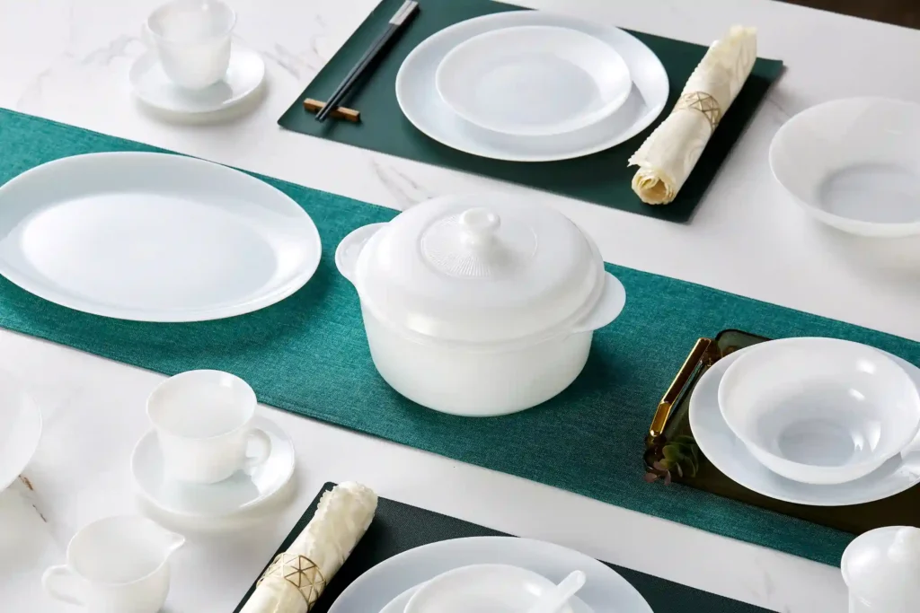 opal glass dinnerware set 11