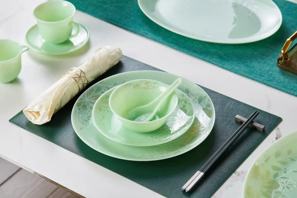 opal glass dinnerware set