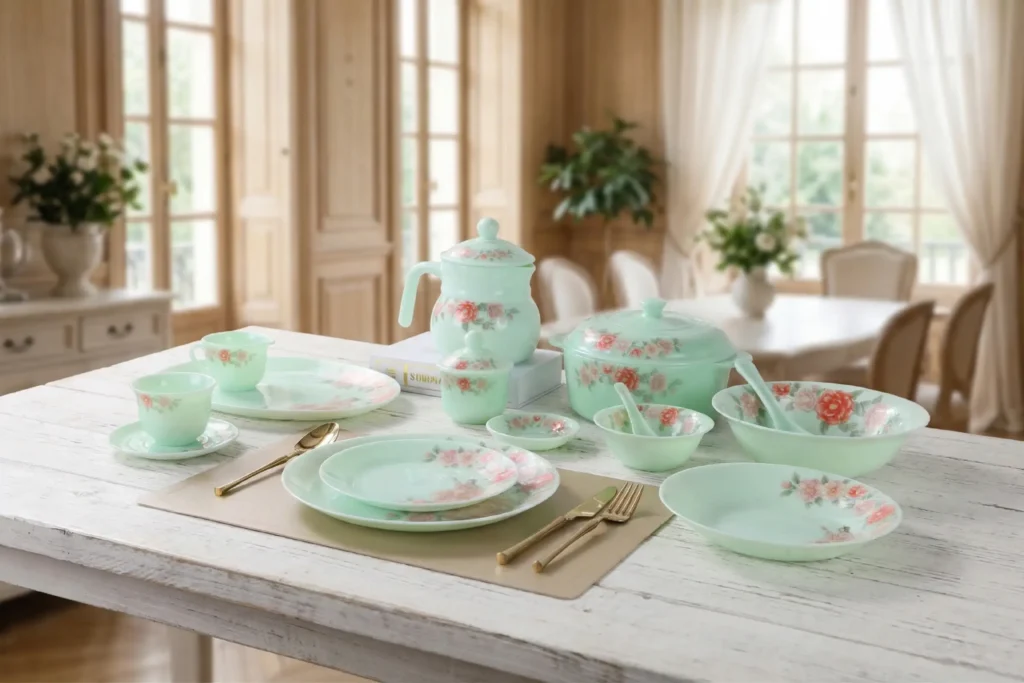 opal glass dinnerware set 22