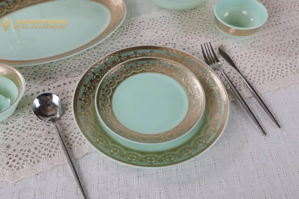 opal glass dinnerware set