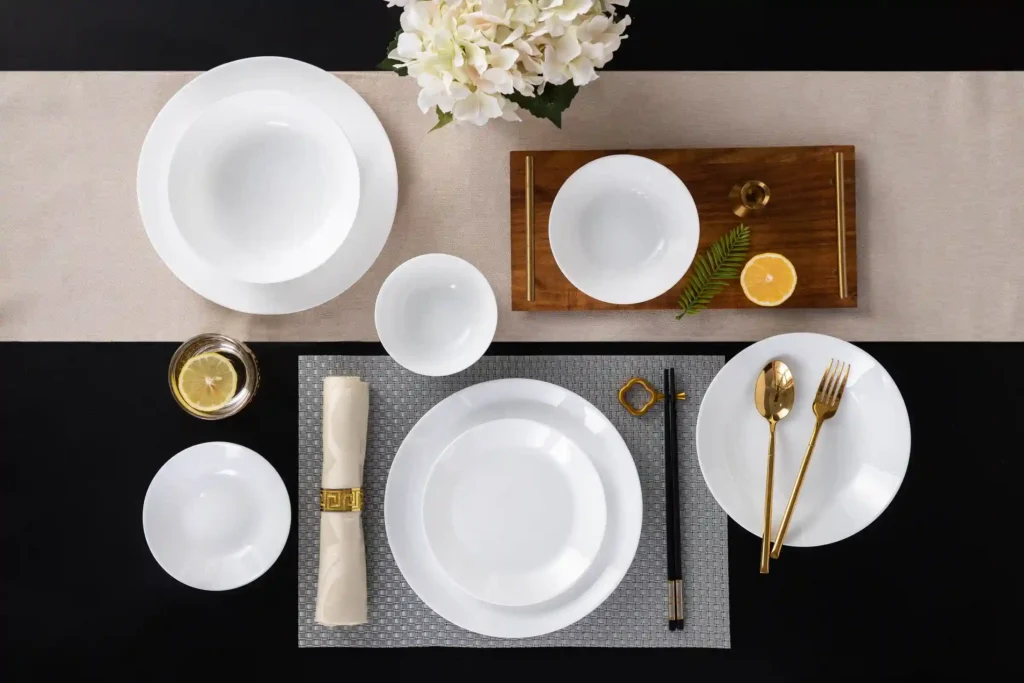 opal glass dinnerware set 8