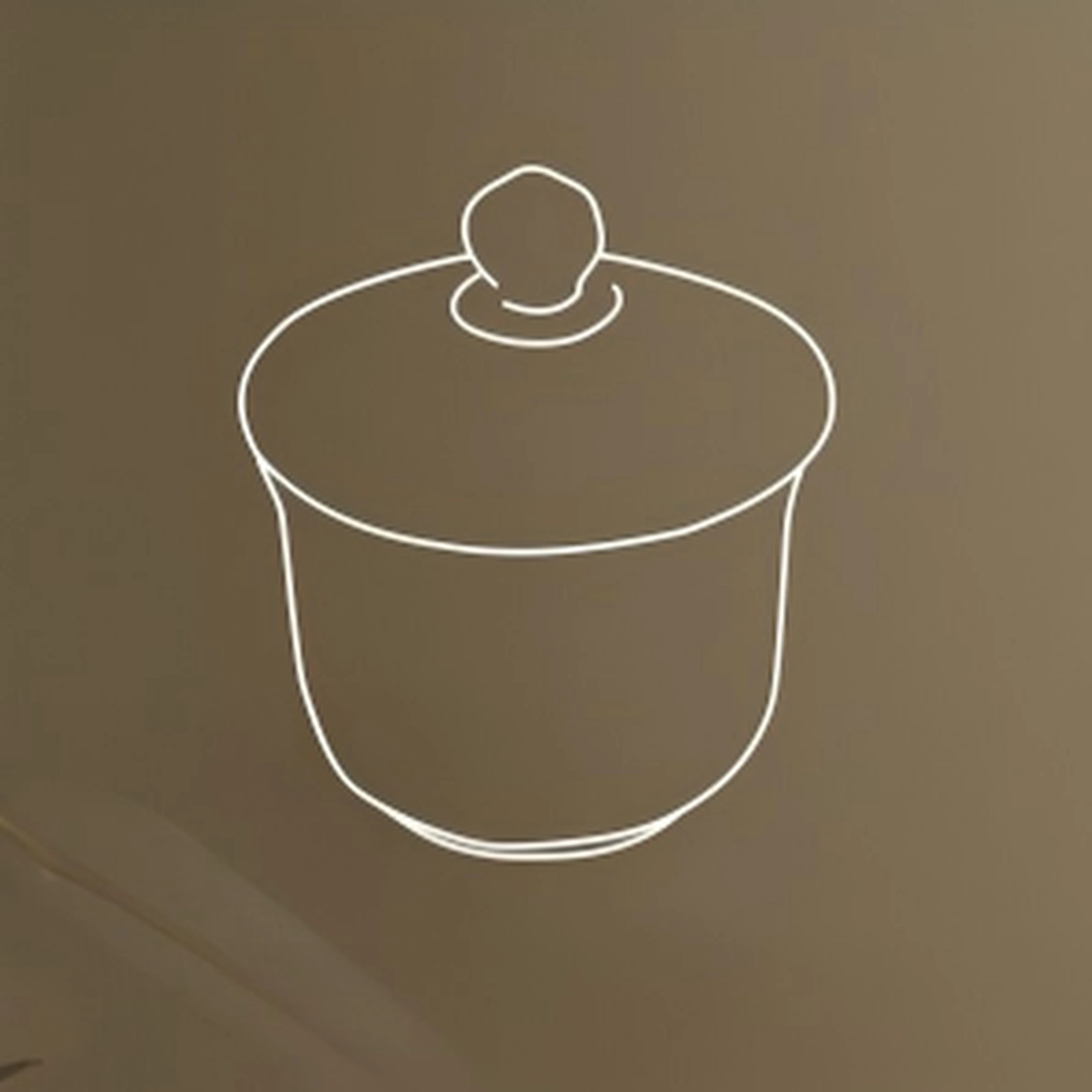 Opal glass sugar pot with lid