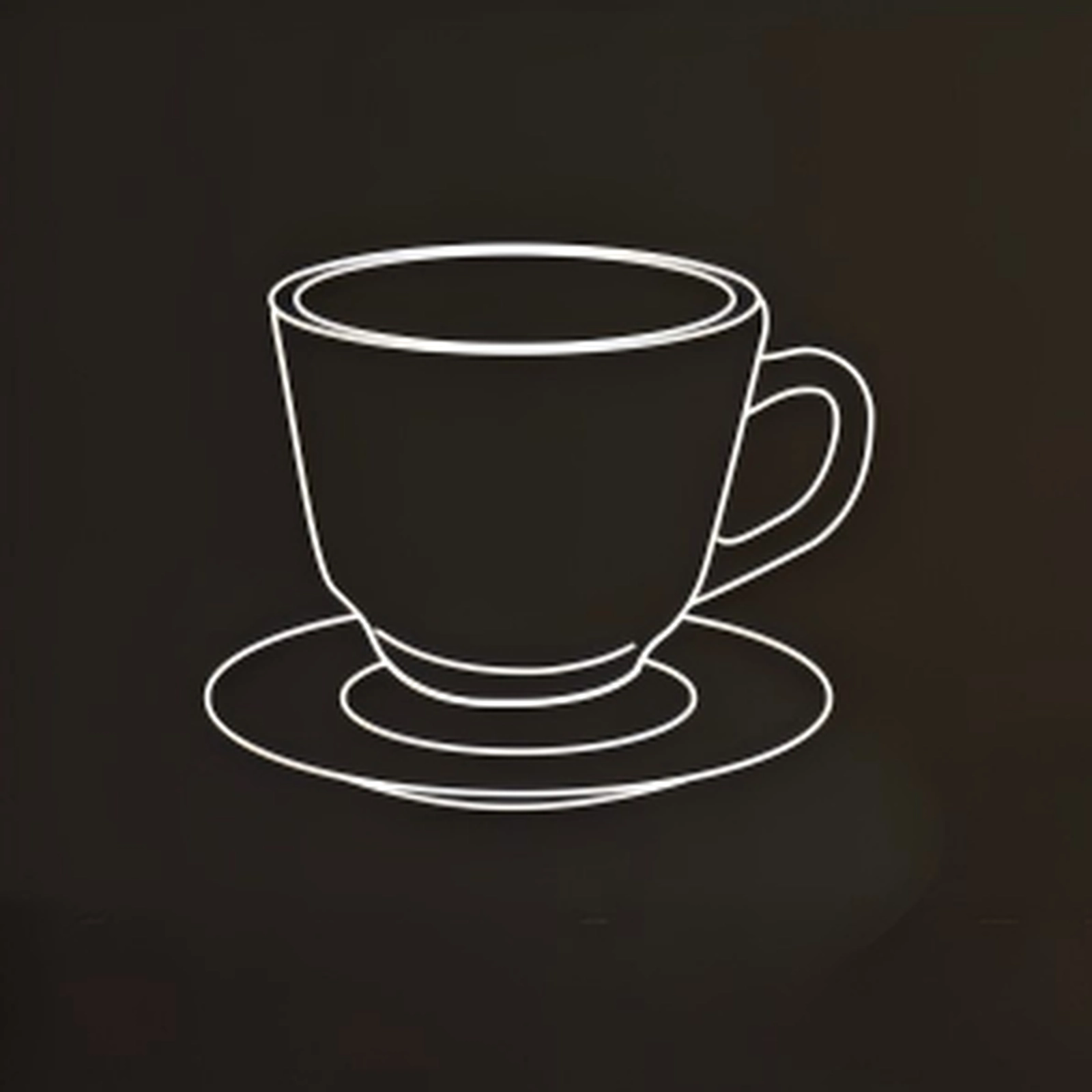 Opal glass tea cup