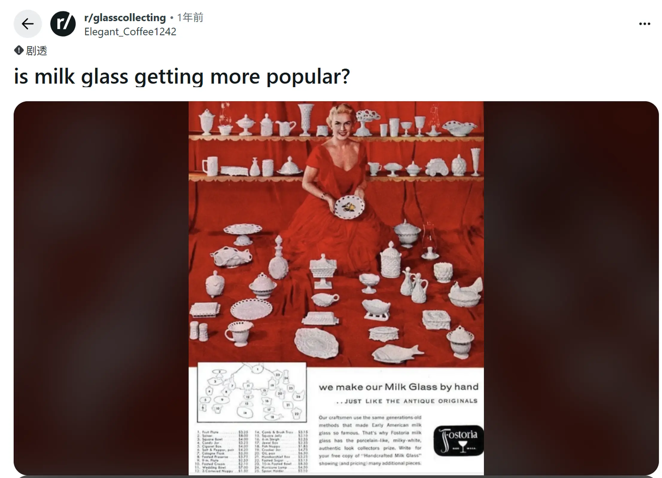 Reddit discuss opal glass dinnerware