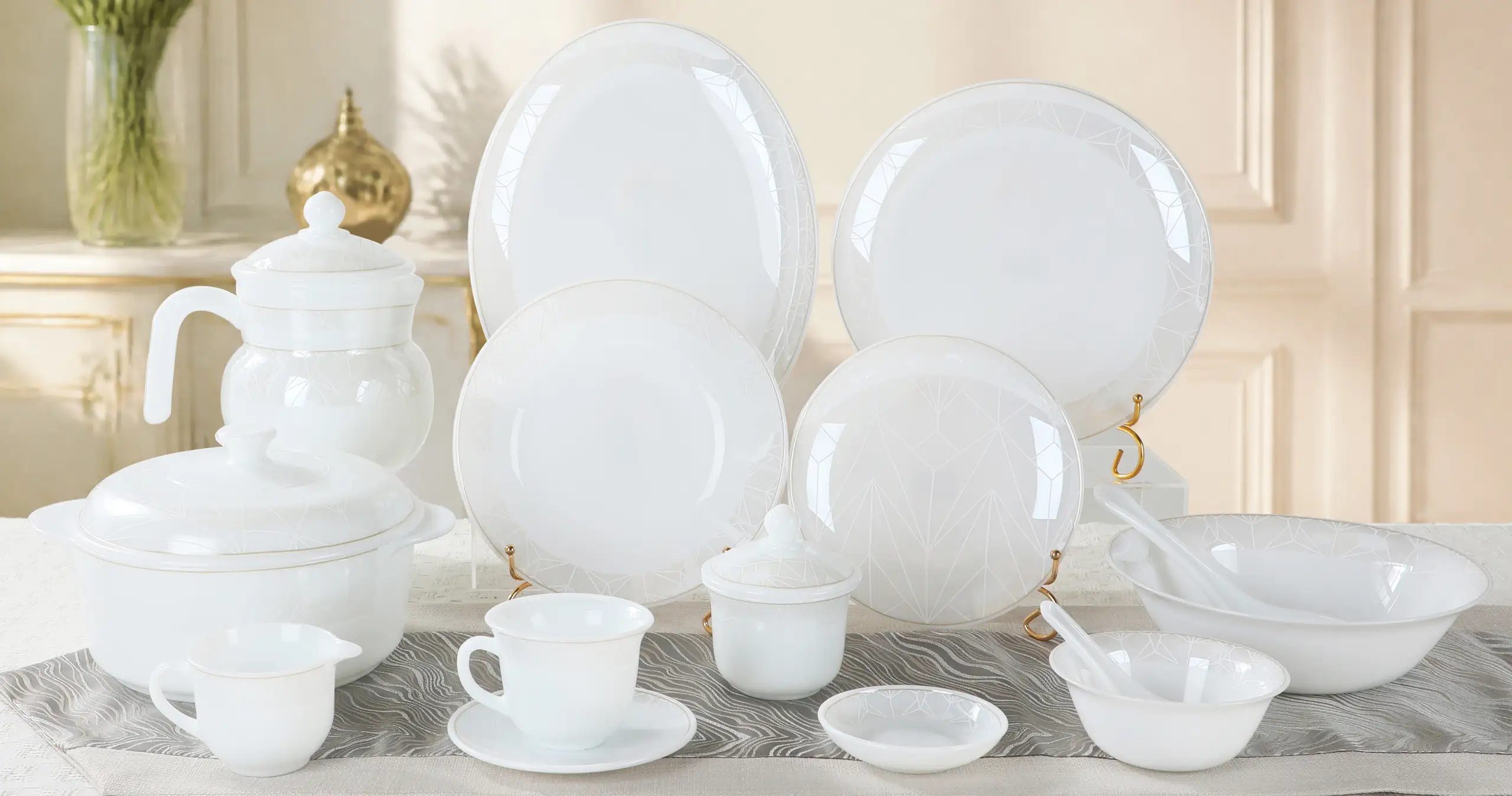 opal glass dinnerware set